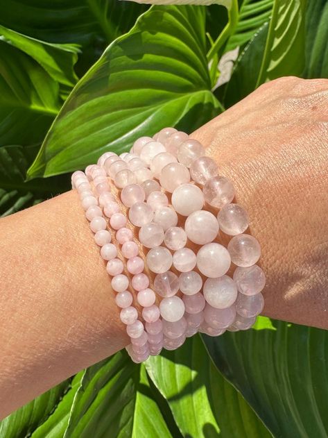 Rose Quartz Bead Bracelet – Love, Harmony & Emotional Healing
