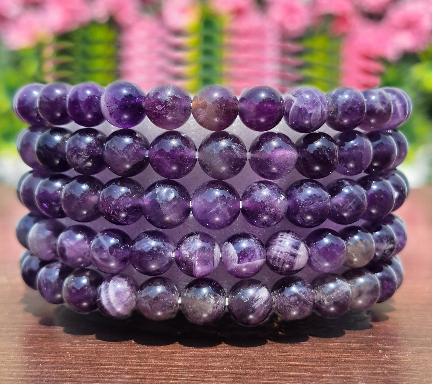 Amethyst Bead Bracelet – Calm, Clarity & Spiritual Protectio