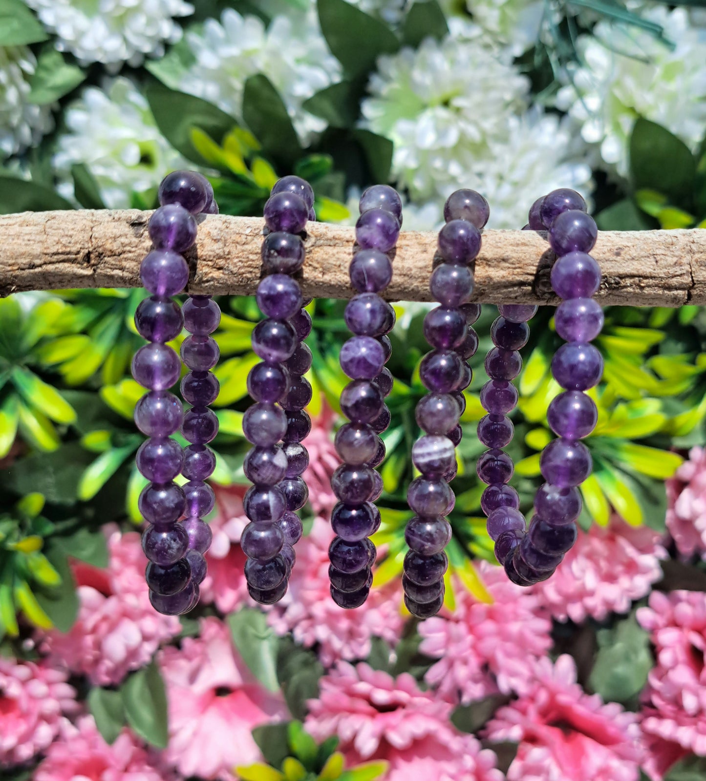 Amethyst Bead Bracelet – Calm, Clarity & Spiritual Protectio