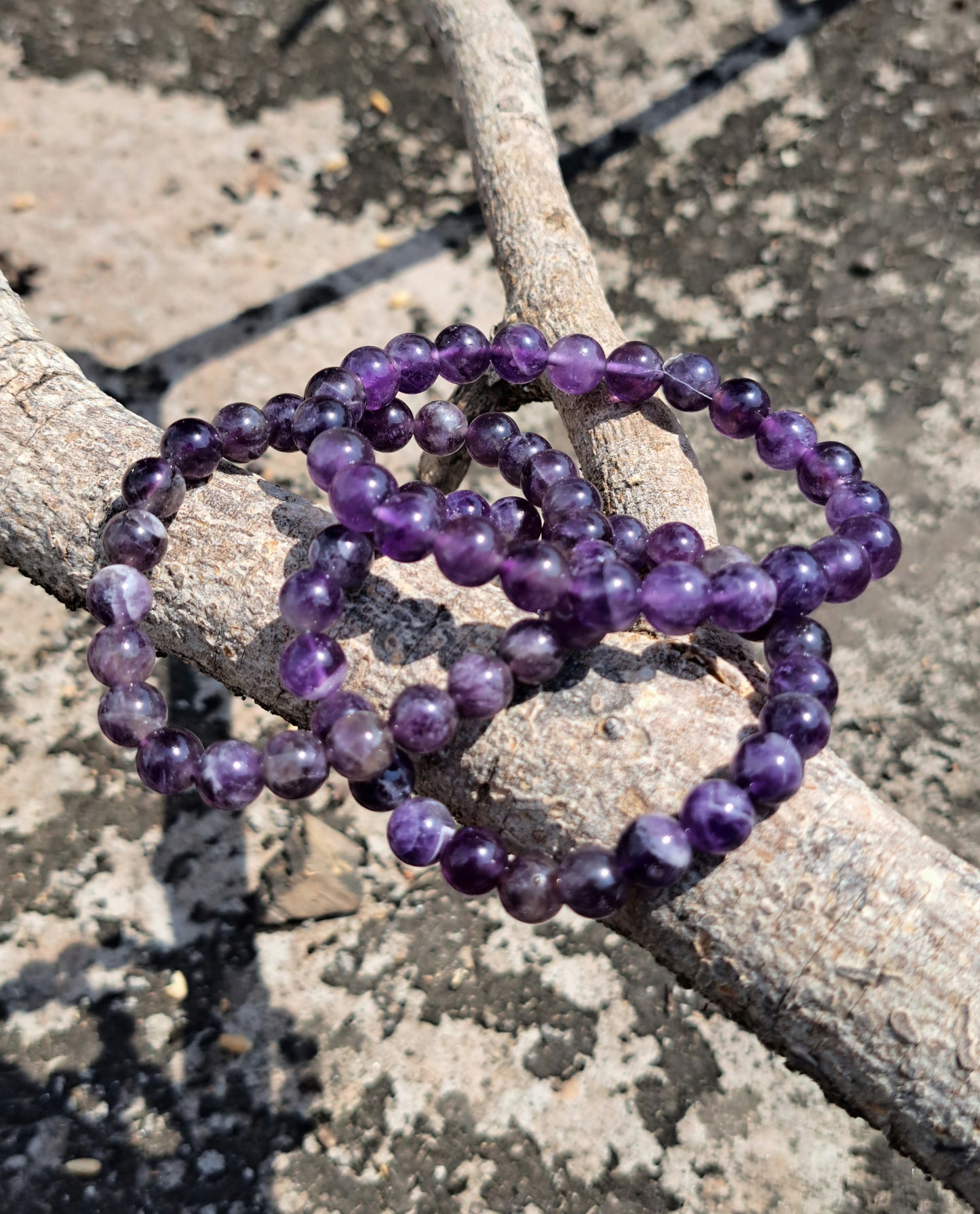 Amethyst Bead Bracelet – Calm, Clarity & Spiritual Protectio
