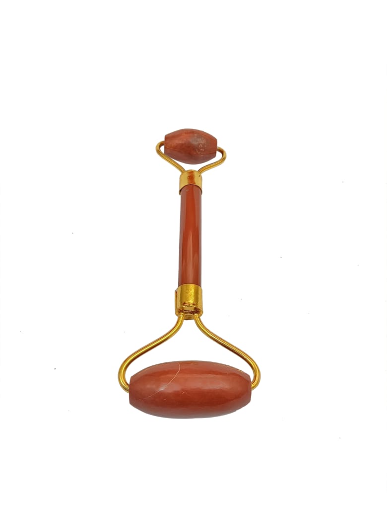 Red Jasper Natural Crystal Face Roller, Facial Roller Massager, Gemstone Face Roller, Healing Crystal Metaphysical Tool, Facial Massage Roller