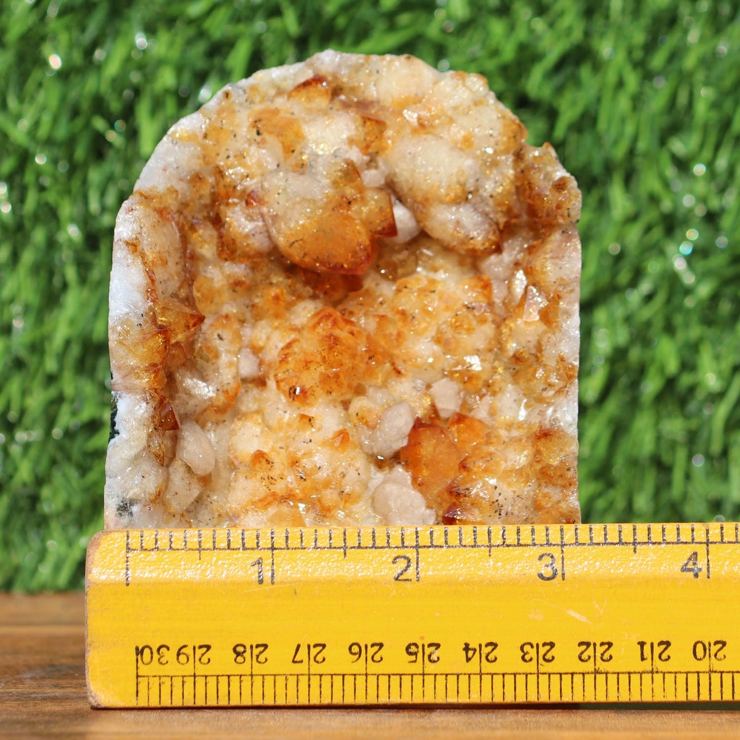 Citrine Geode cathedral crystal cluster - 3X3.7X4.5 Inch(2.26Lb)