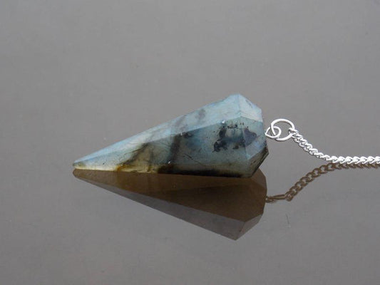 Labradorite Crystal Stone Pendulum Dowser Crystal Pendulum Reiki Healing Crystal