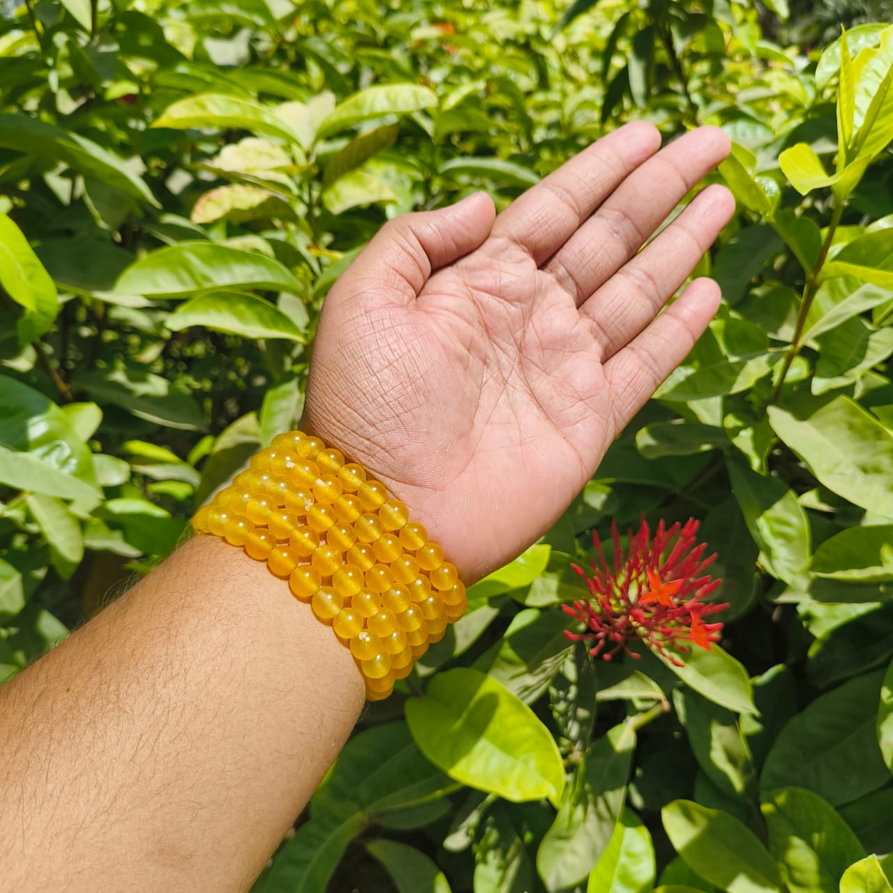 Yellow Citrine Bead Bracelet – Abundance, Positivity & Success