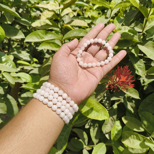 Rose Quartz Bead Bracelet – Love, Harmony &amp; Emotional Healing